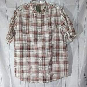 Prana men's plaid button-down shirt